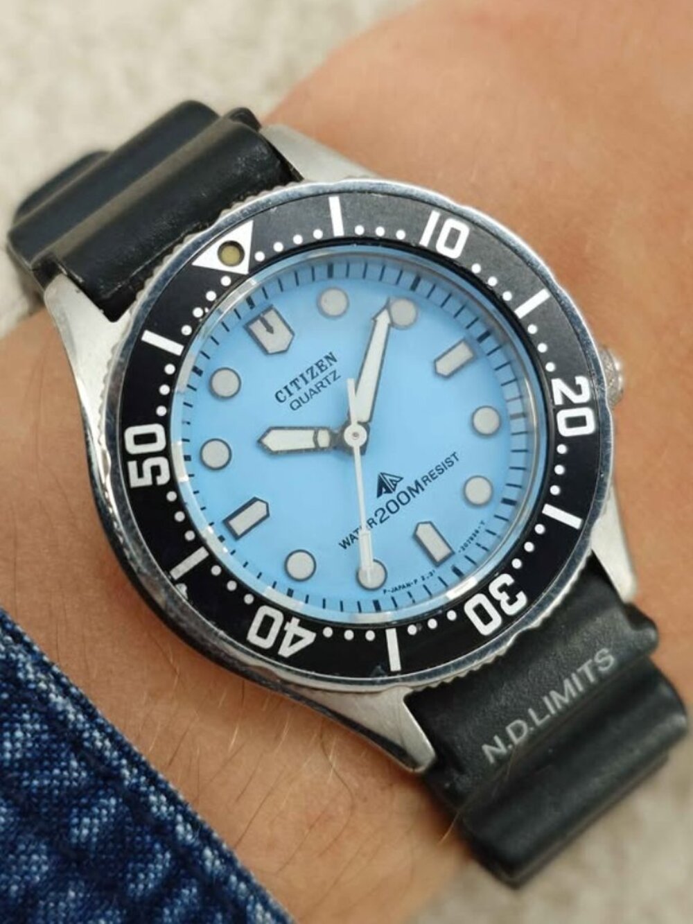Citizen Women's Diving Watch Quartz 200M 2031-204140 Baby Blue Dial Diver's 32mm